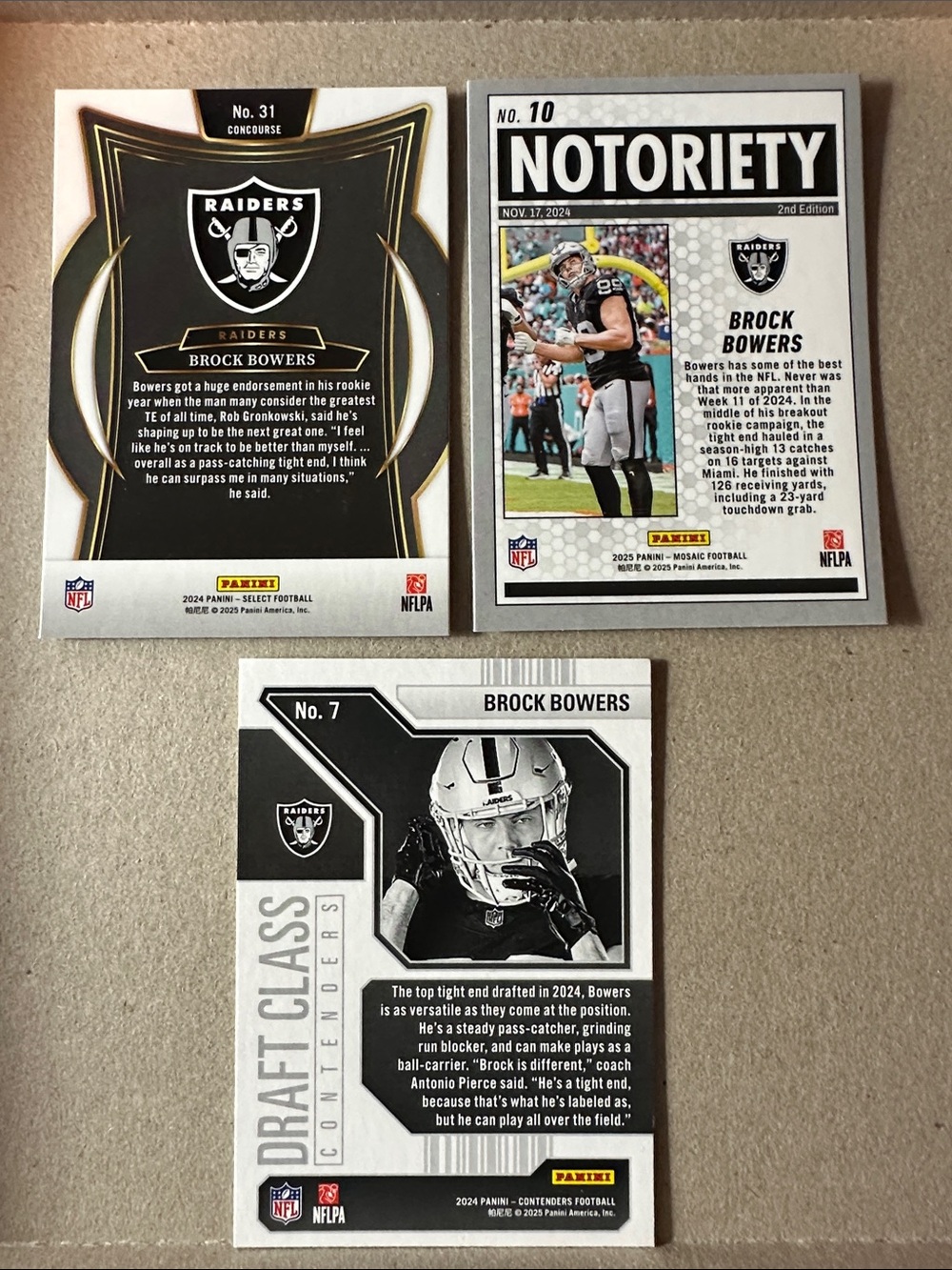 6 Rookies of Brock Bowers w/ Franchise Foundations +Jeanty/Bech Rookies + Crosby - Picture 6 of 16